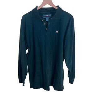 VINTAGE BIG DOGS rugby style embroidered logo long sleeve shirt XL
